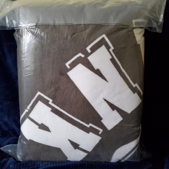 🔥VS PINK SHERPA BLANKET IN VINTAGE GREEN - Picture 6 of 6